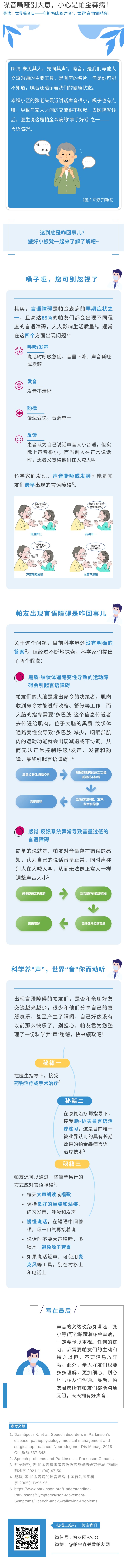 嗓音嘶哑别大意 小心是帕金森病